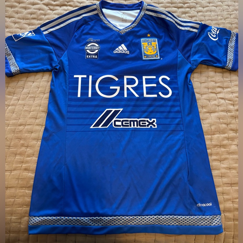 2015 Tigres UANL Official Adidas Soccer Jersey Size S
